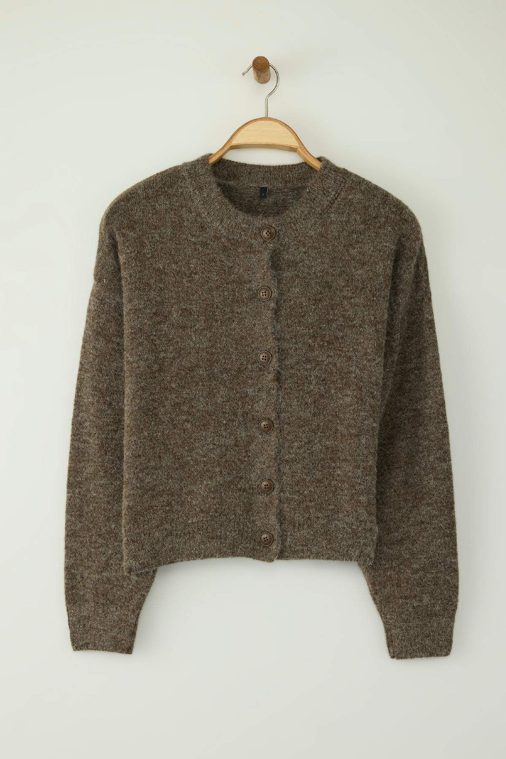 Wardrobe Essentials Vizon Alpaka Yunu Kar?s?ml? Genis Kal?p Triko H?rka | TWOAW26HI00089