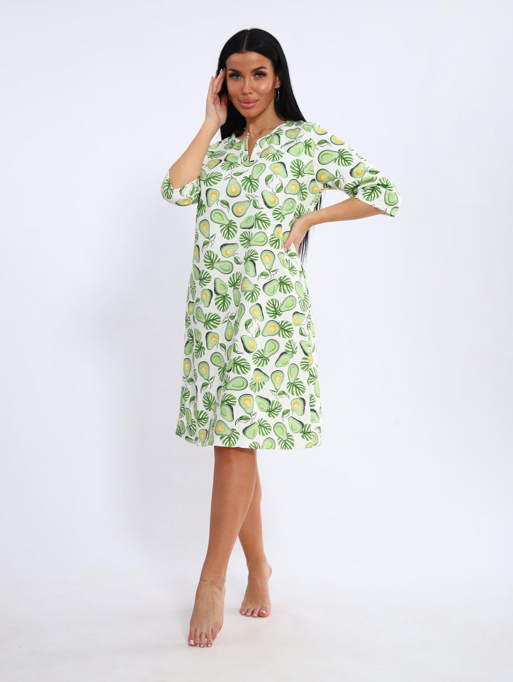 Сорочка теплая, футер с начесом (01035) - Плиона фото 5