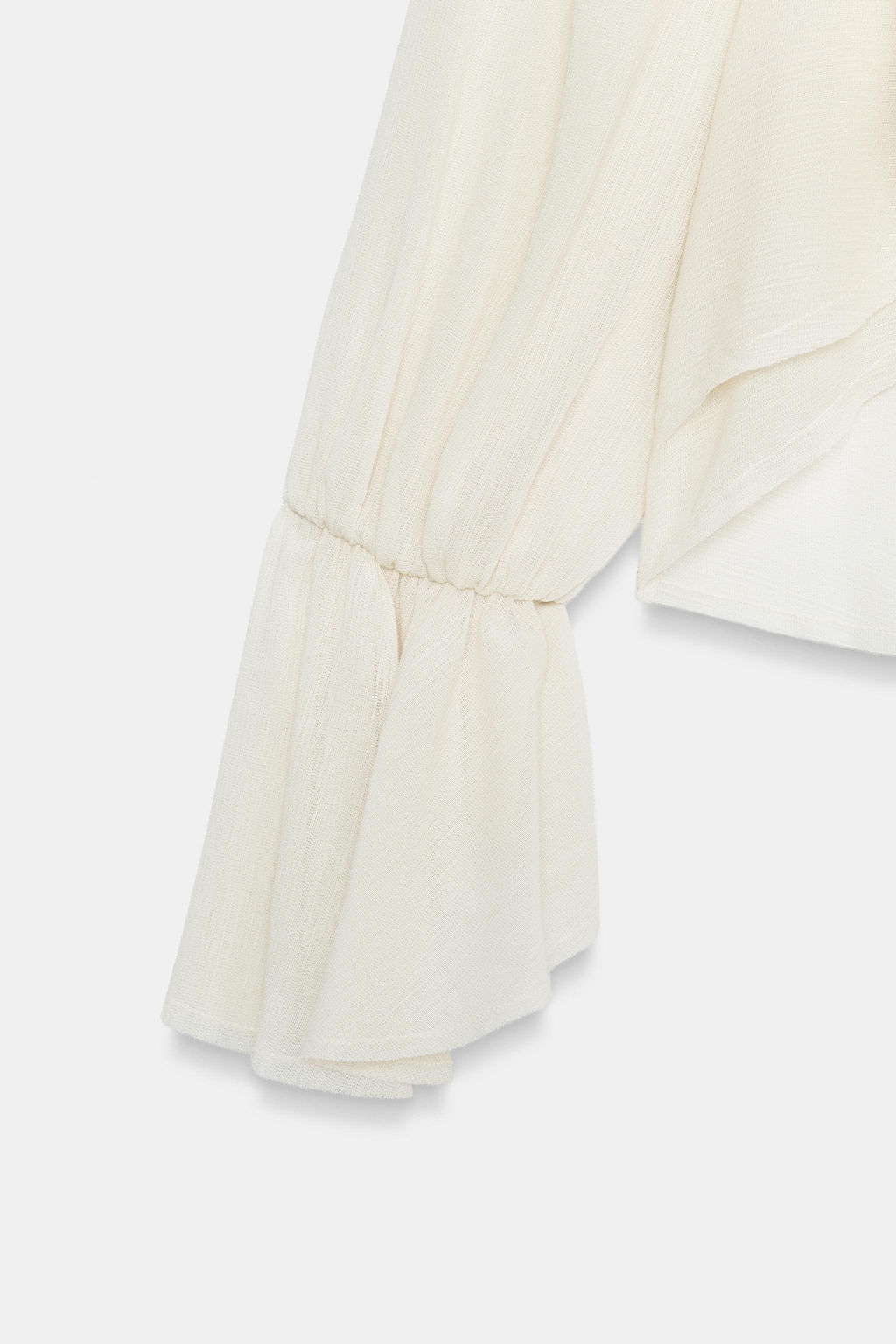 TOP SEMITRANSPARENTE VOLANTES / Crudo - Zara фото 9