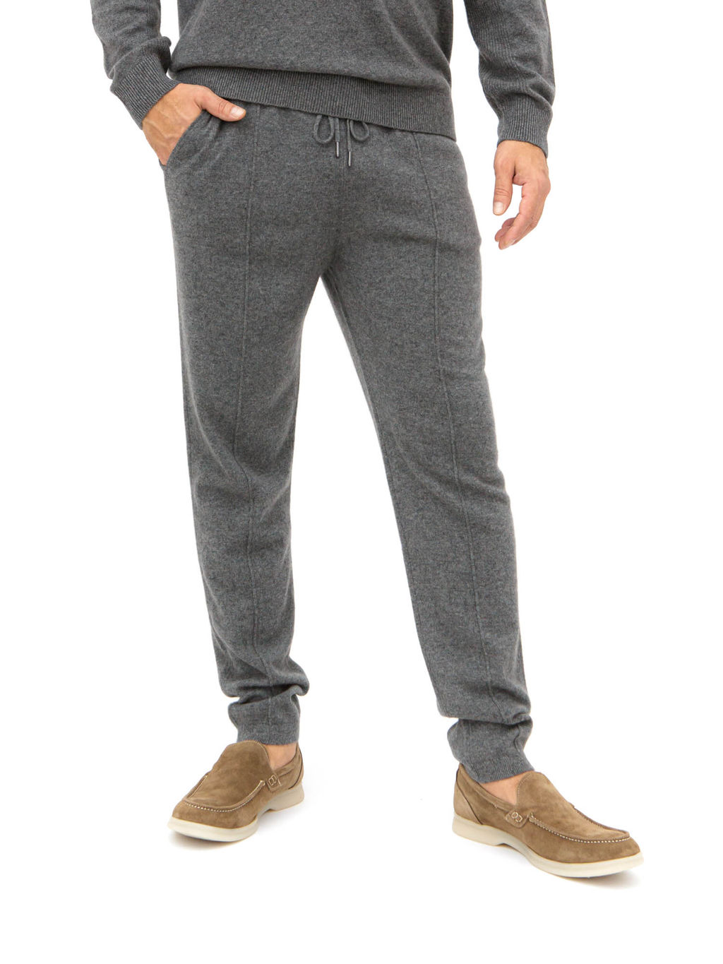 Брюки мужские из кашемира KM150972 графит