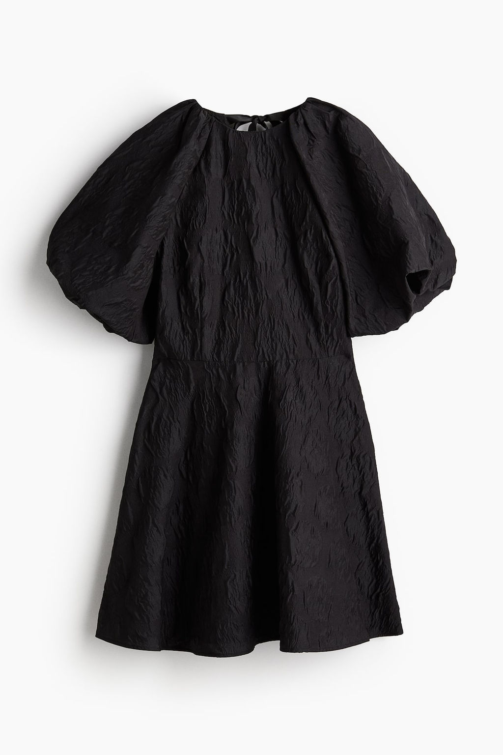 Vestido en tejido jacquard con lazada - H&m фото 6