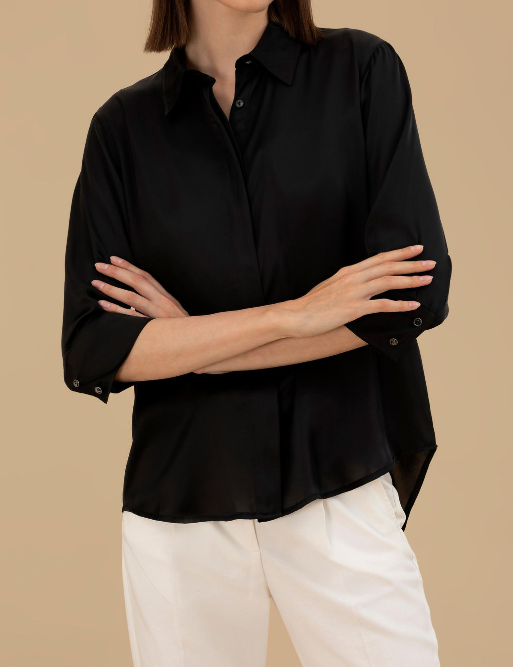 Siyah Comfort Fit Saten G_mlek - Pierre cardin фото 6