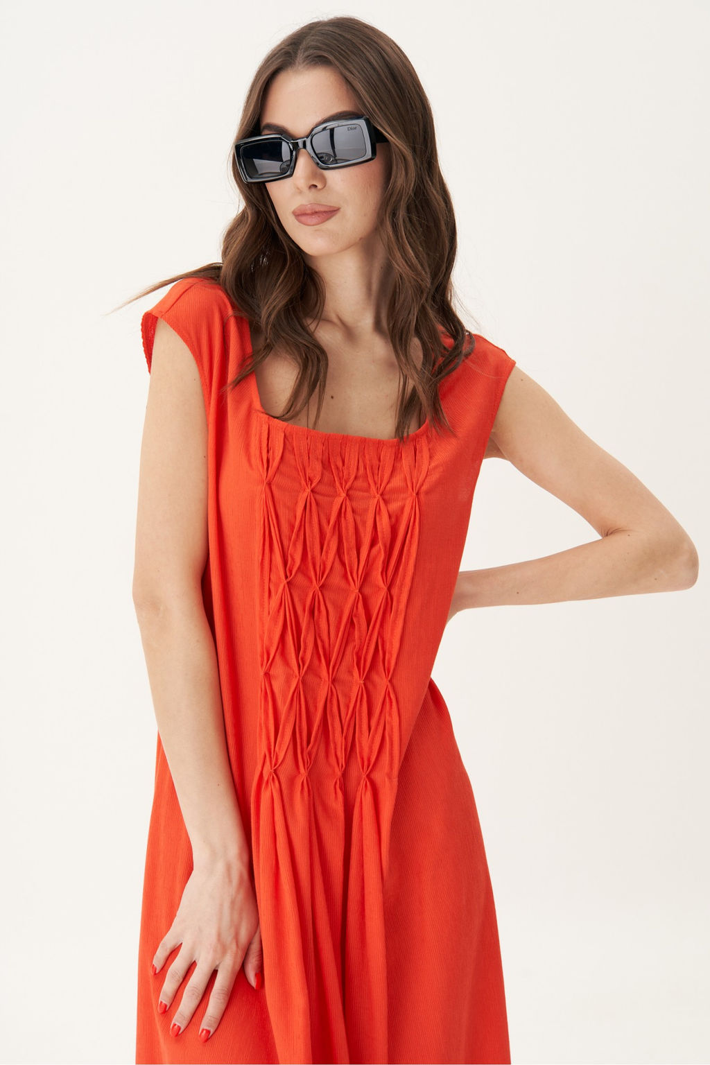 Платье 4792 апельсин - Fantazia mod фото 2