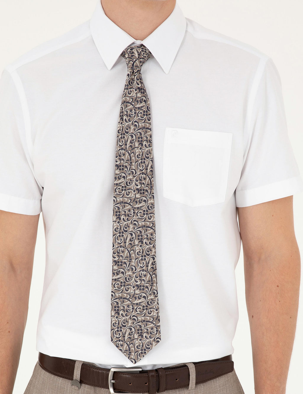 Beyaz Regular Fit K_sa Kollu Basic G_mlek