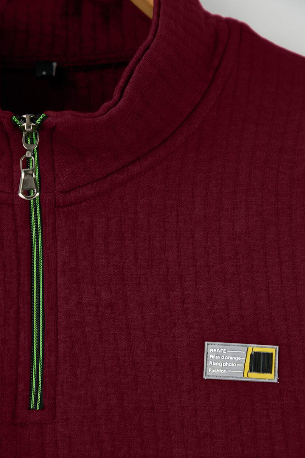 Siyah Regular/Normal Kesim Dokulu Etiket Detayl? Fermuarl? Sweatshirt TMNAW26SW00062 - Trendyolmilla фото 11