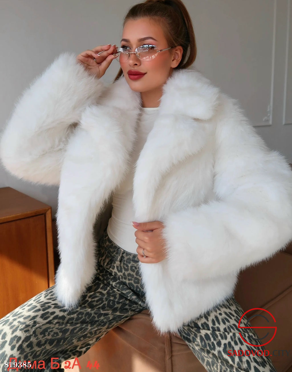 Шуба женская из искусственного меха