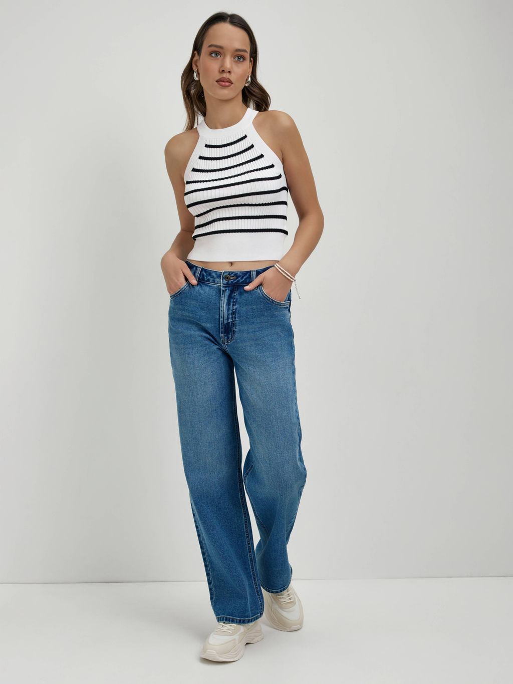 CONTE LDK 2334 Топ женский white-black - Conte elegant фото 7