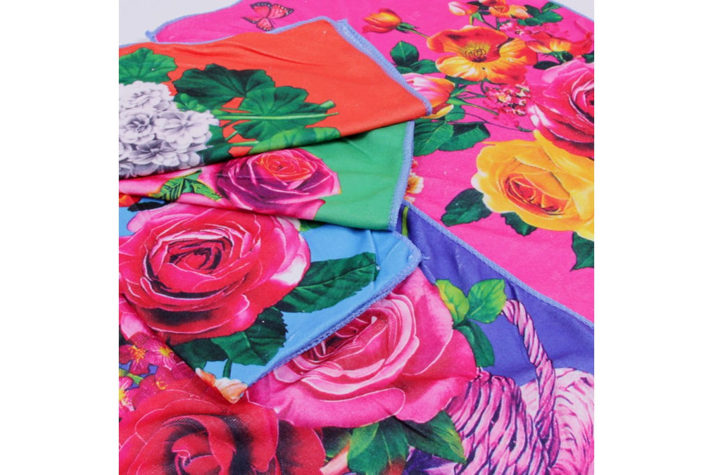 Полотенце микрофибра Цветы на 8 марта 38702 в шоколадке Р - Наталья-текстиль фото 3