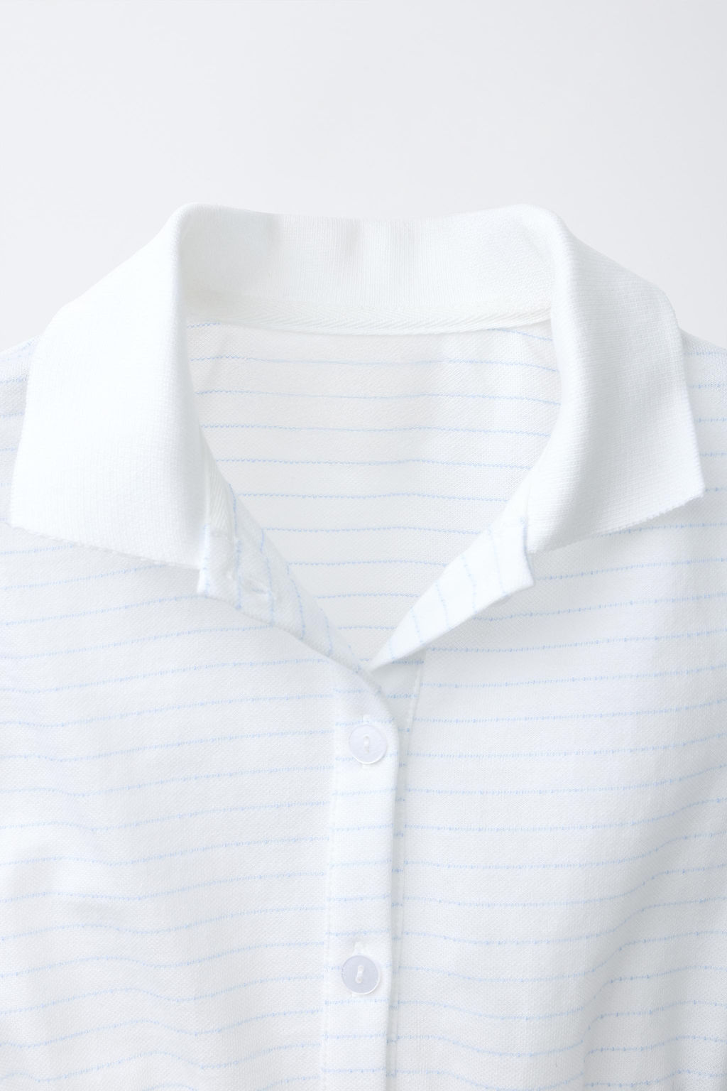 POLO CROPPED RAYAS / Blanco - Zara фото 4