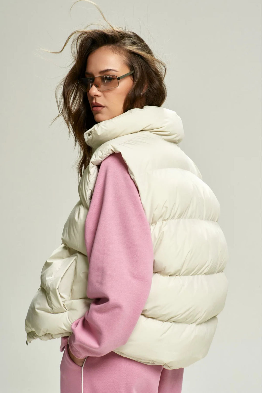 Жилет матовый Cream - Erist store фото 7
