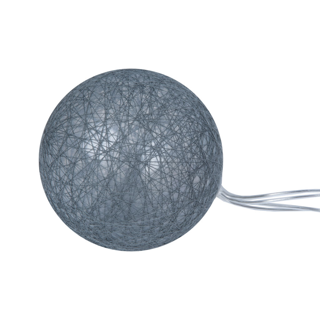 USL-S-230/PM1800 COTTON BALLS-1 Садовая гирлянда на солнечной батарее Клубки. 10 светодиодов. Теплый белый свет. 1*АА Ni-Mh аккумулятор в/к. IP44. TM Uniel - Volpe фото 4