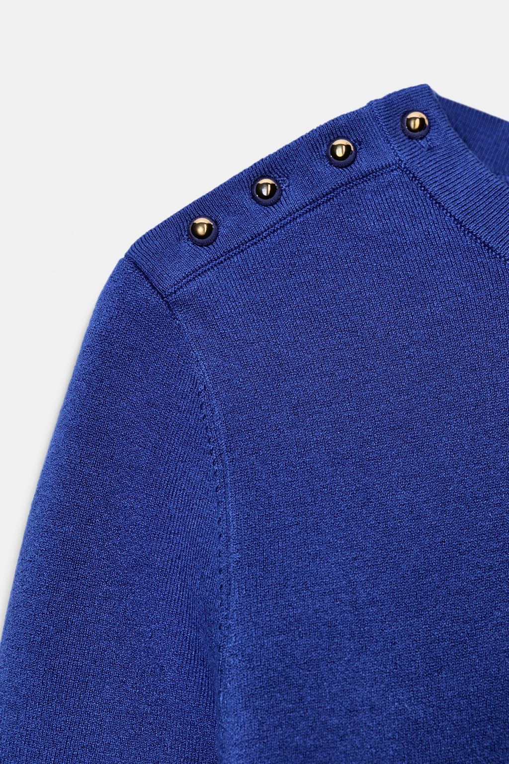 JERSEY B?SICO PUNTO MANGA CORTA / Azul - Zara фото 9