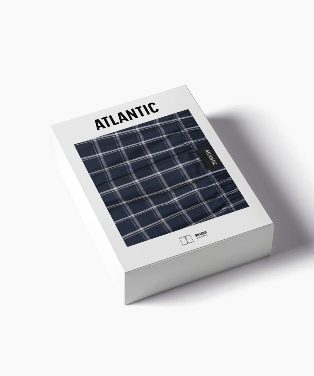 ATLANTIC MBT-001 Трусы боксеры Cotton темно-синий  фото 6