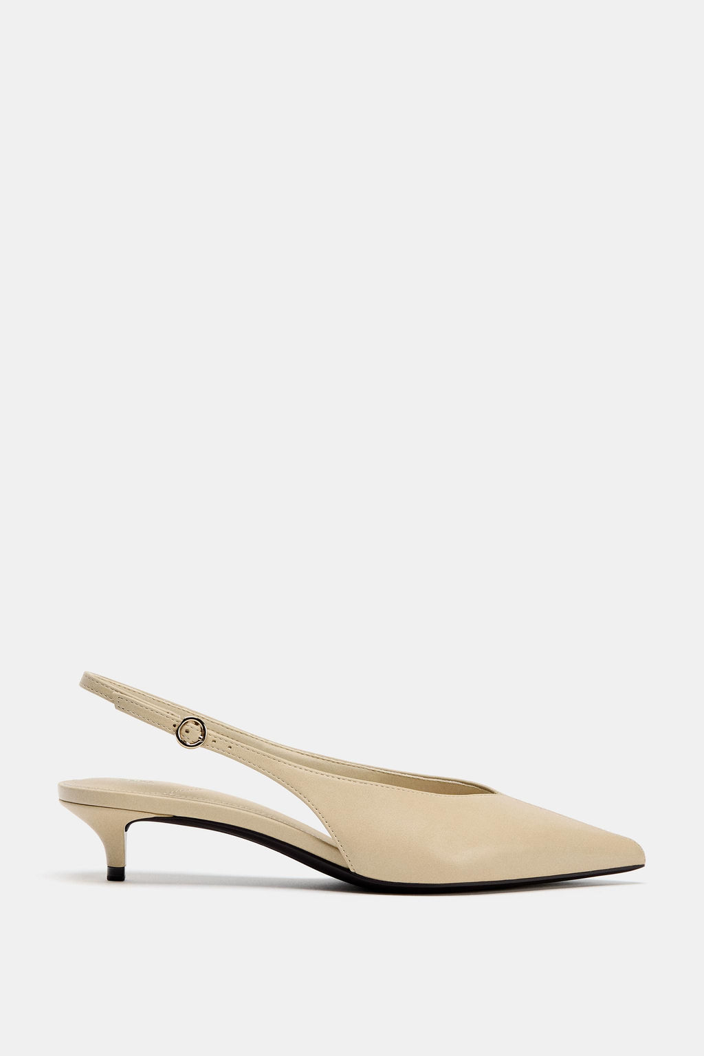 SLINGBACK KITTEN HEEL SHOES - Zara фото 3