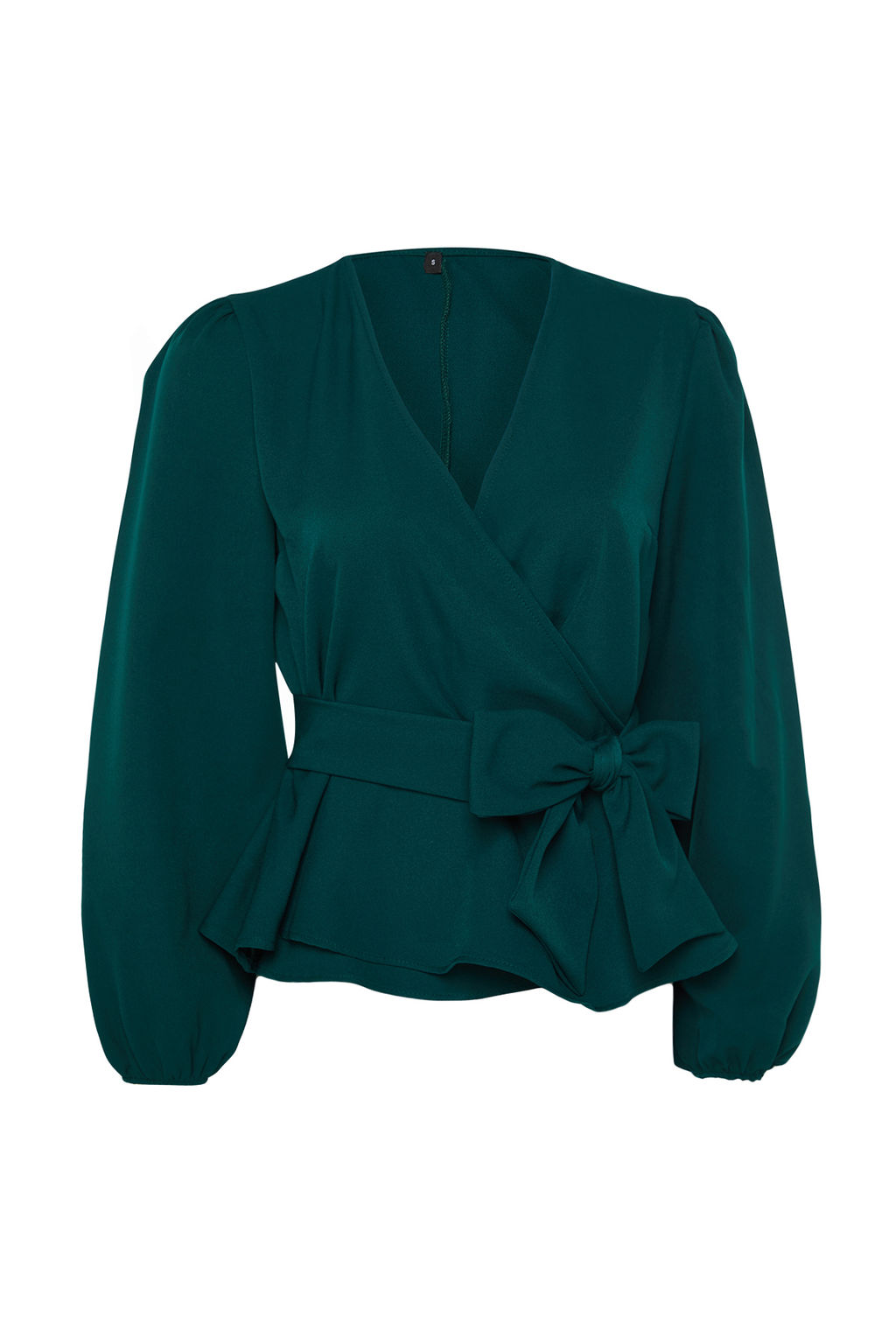 Trendyolmilla K?rm?z? Kruvaze Baglama Detayl? Dokuma Bluz TWOAW20BZ1089  фото 11