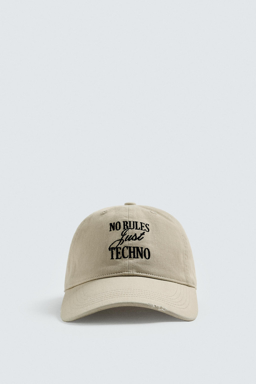 WASHED EMBROIDERY CAP - Zara фото 5