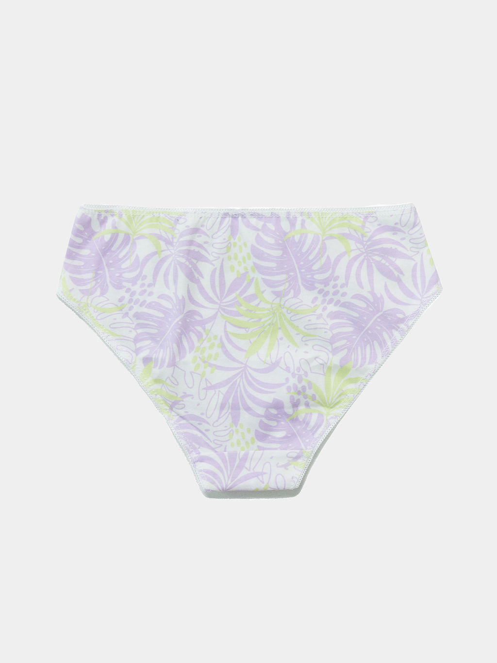 Цена за 2 штуки! Трусы для девочек слипы белые с принтом листья - Mark formelle фото 2