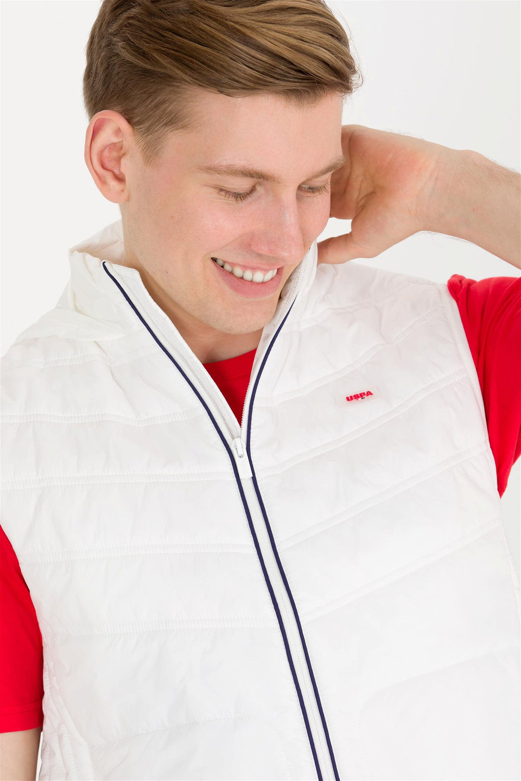 Мужской белый жилет Неожиданная скидка в корзине - U.s. polo assn фото 3