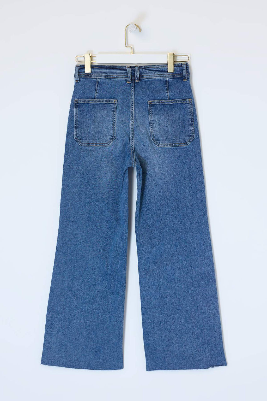 Mavi Yuksek Bel Az Esnek Culotte Bilek Boy Jeans TWOSS26JE00167 - Trendyolmilla фото 6