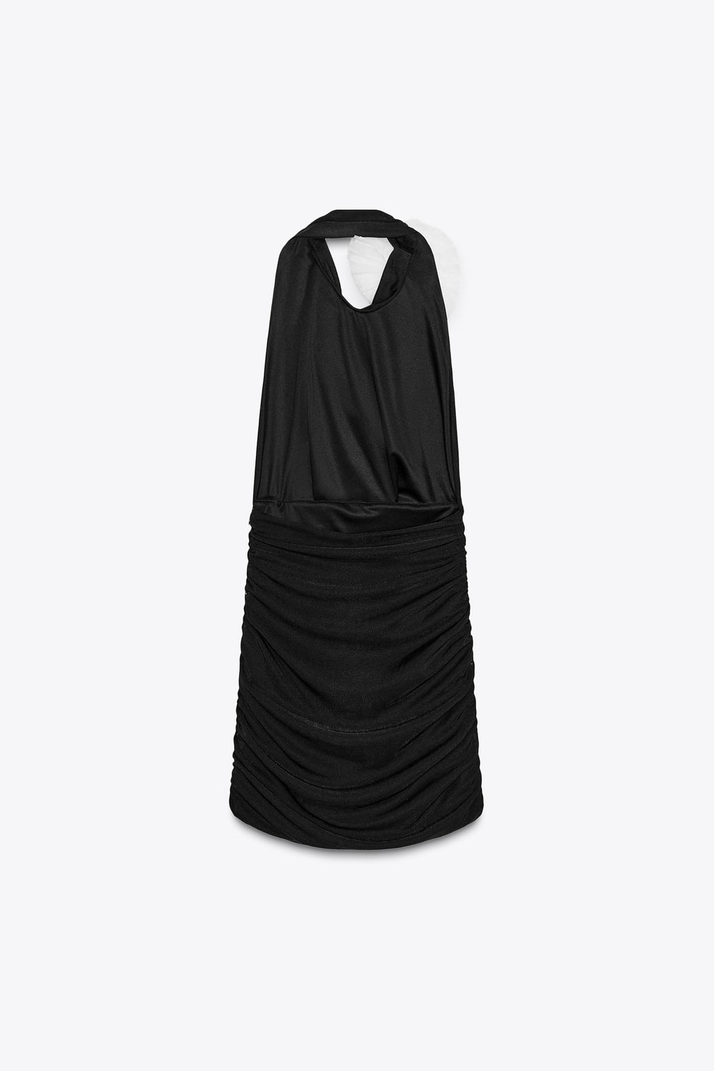 HALTER NECK SHORT DRESS WITH APPLIQU_ FLOWER - Zara фото 6