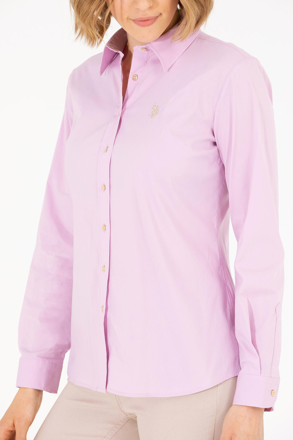 U. S. Polo Assn Женская базовая рубашка с длинным рукавом Magnolia - U.s. polo assn фото 6