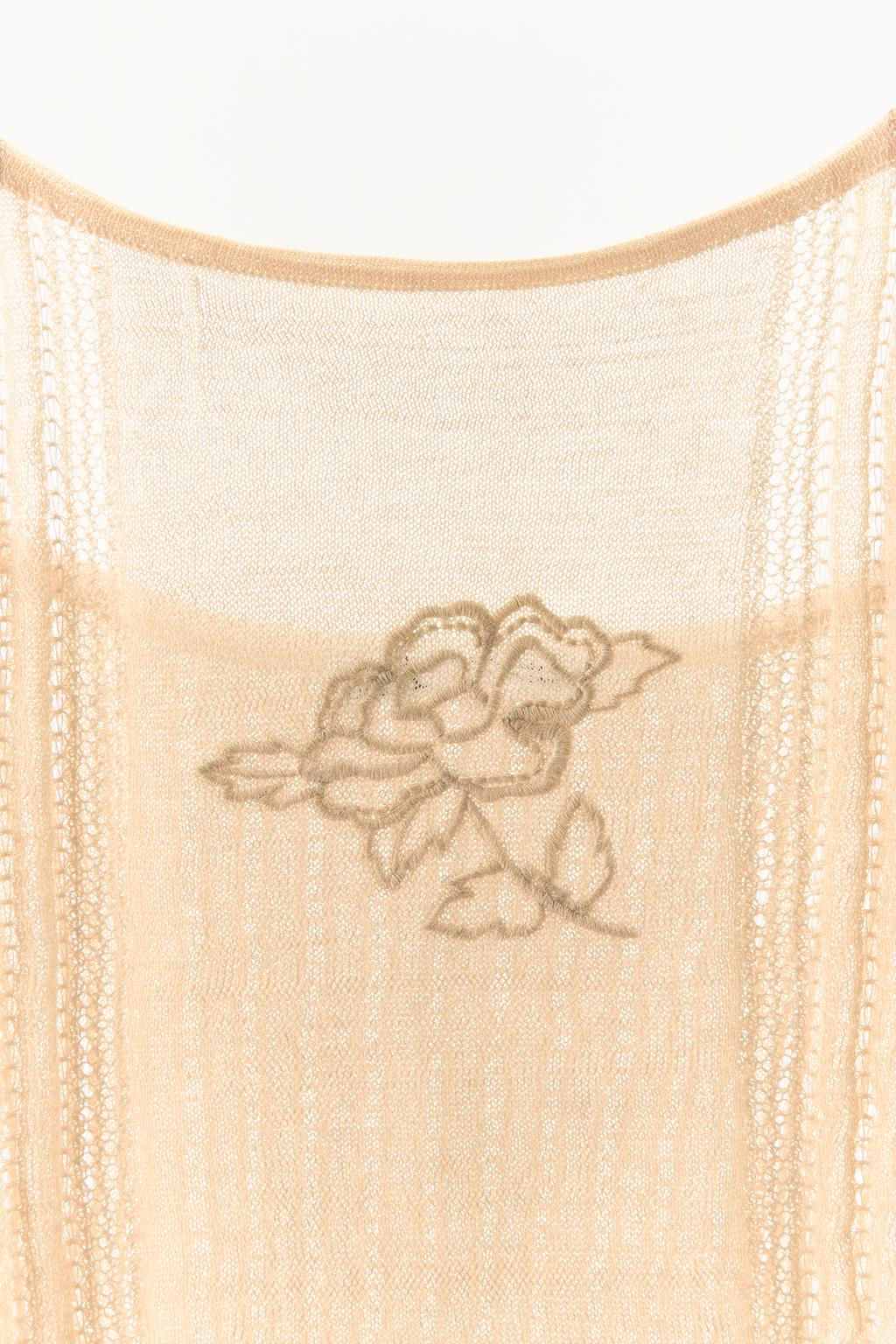 FLORAL EMBROIDERED KNITTED TOP - Zara фото 6