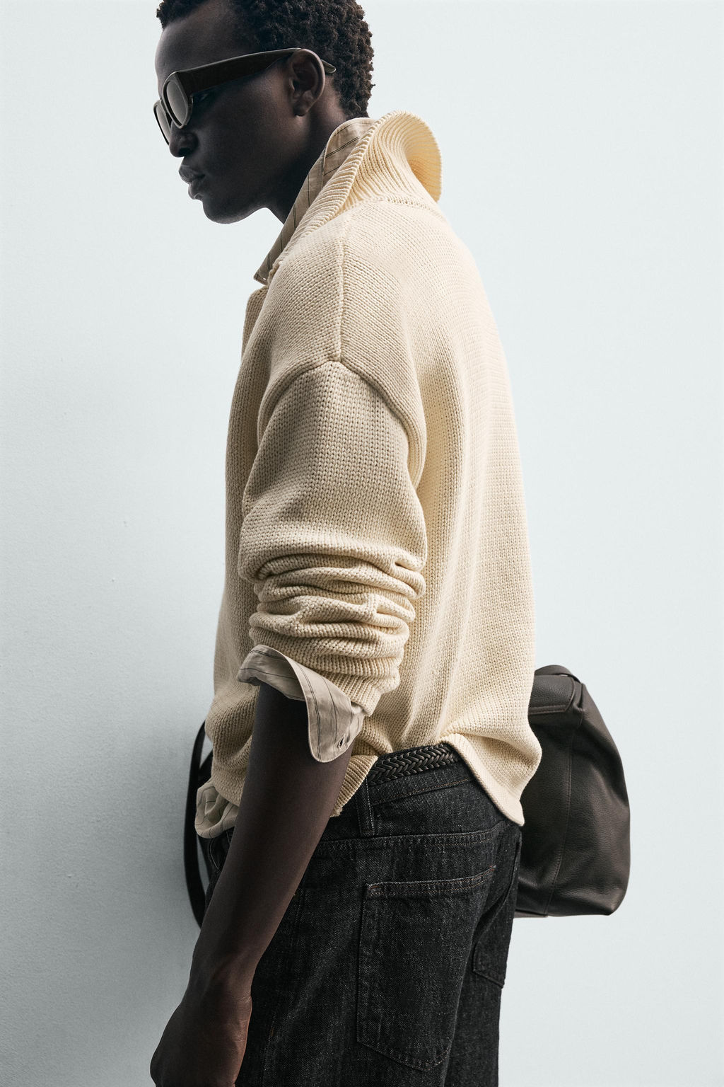 COTTON BLEND KNIT POLO SHIRT - Zara фото 7