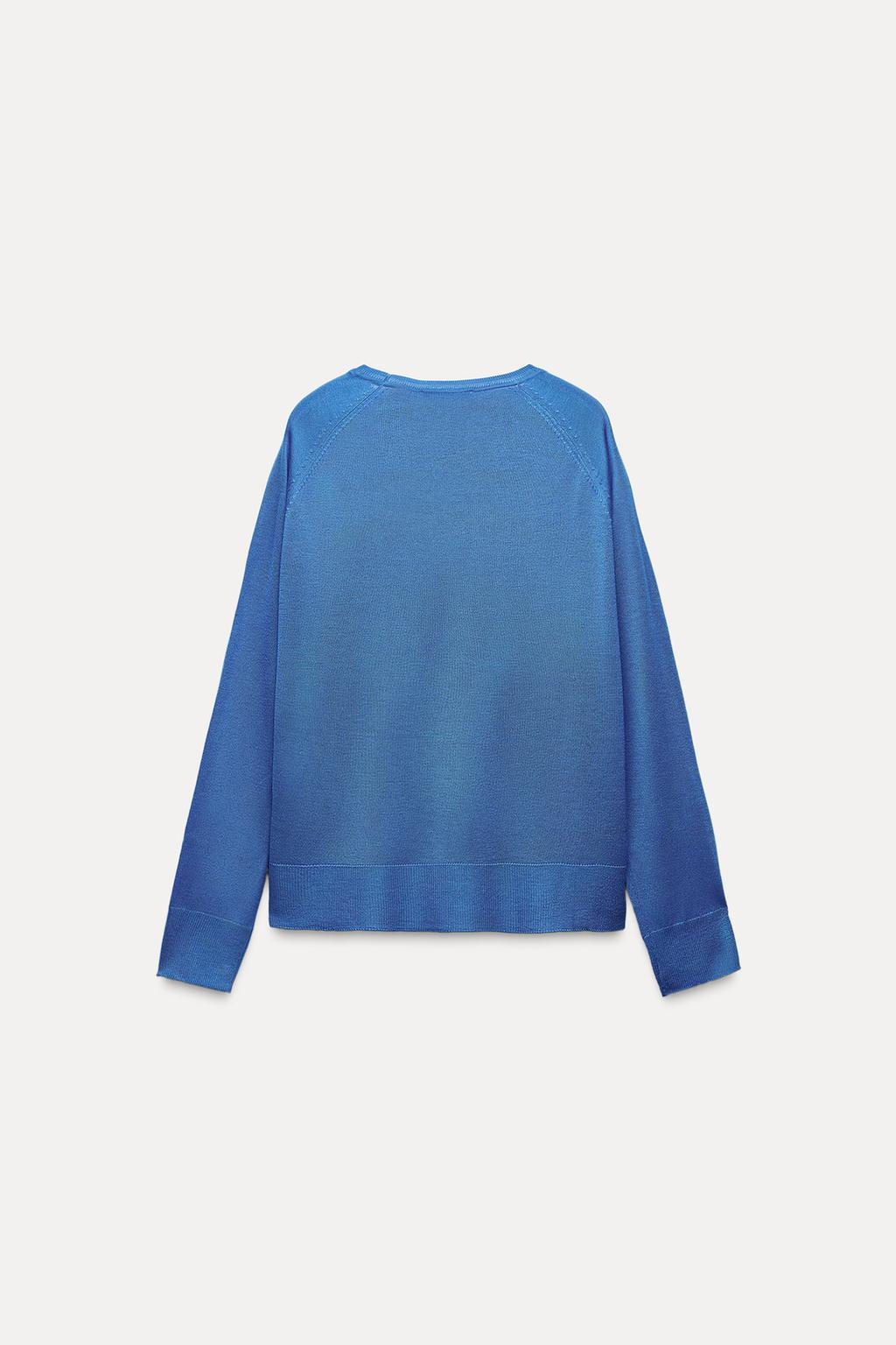 PLAIN FINE KNIT SWEATER - Zara фото 22