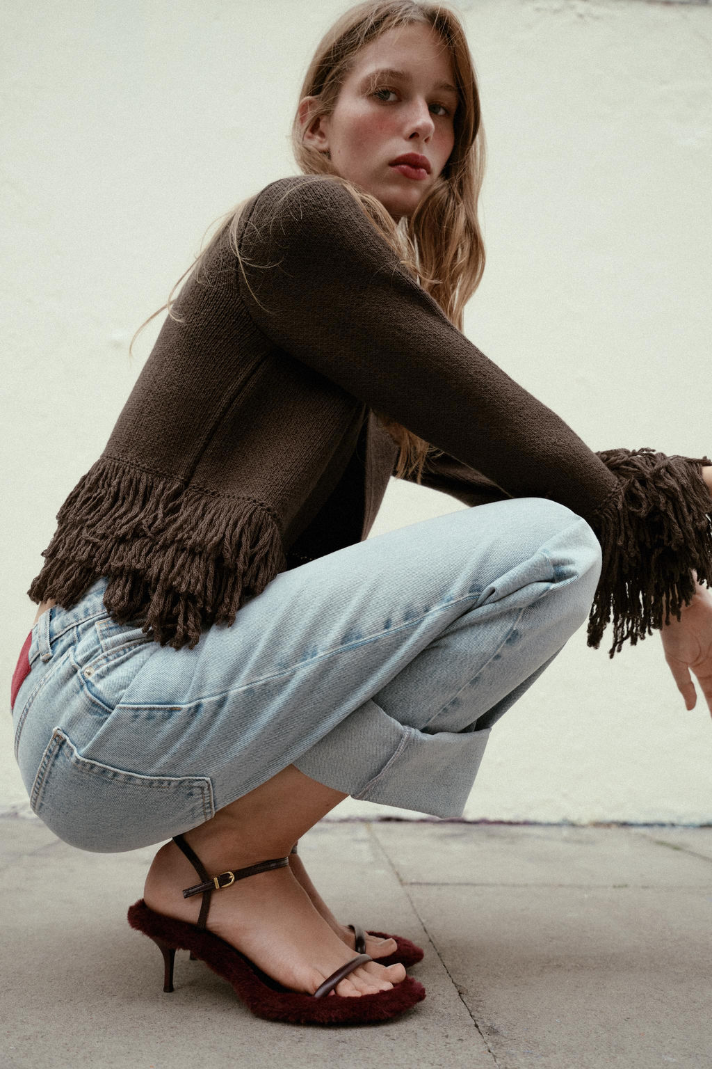 FAUX FUR SOLE HEELED SANDALS - Zara фото 2