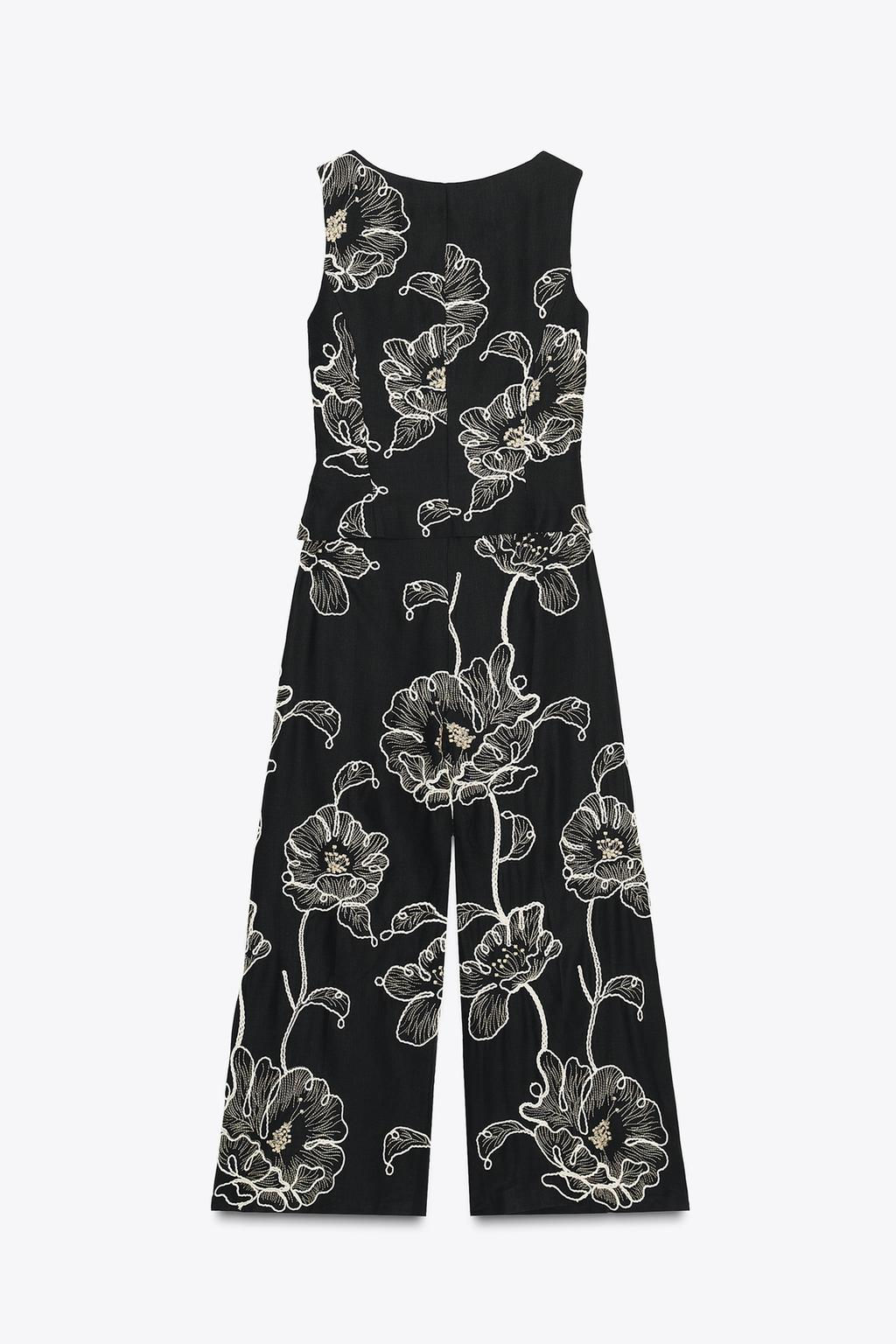 FLORAL EMBROIDERY JUMPSUIT - Zara фото 6