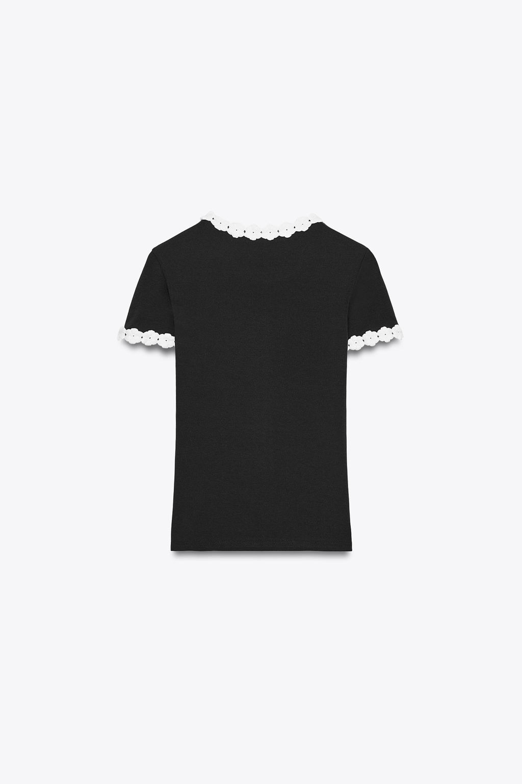 FLOWER DETAIL T-SHIRT - Zara фото 5