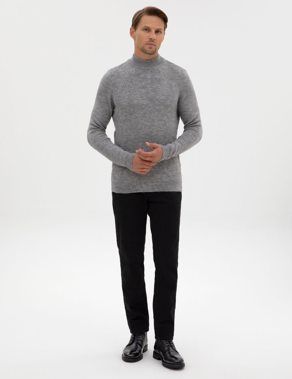 Siyah Straight Fit Jean Pantolon