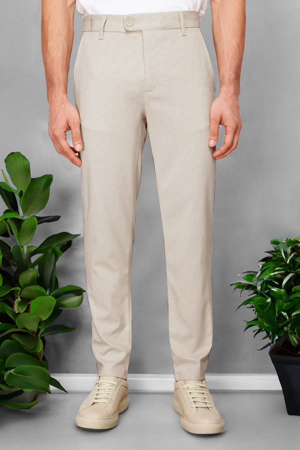 TRENDYOL MAN Tas Slim Fit Italyan Kesim Chino Kumas Pantolon TMNAW23PL00034 - Trendyolmilla фото 48