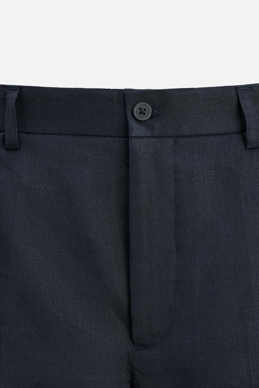 100% LINEN BERMUDA SHORTS - Zara фото 9