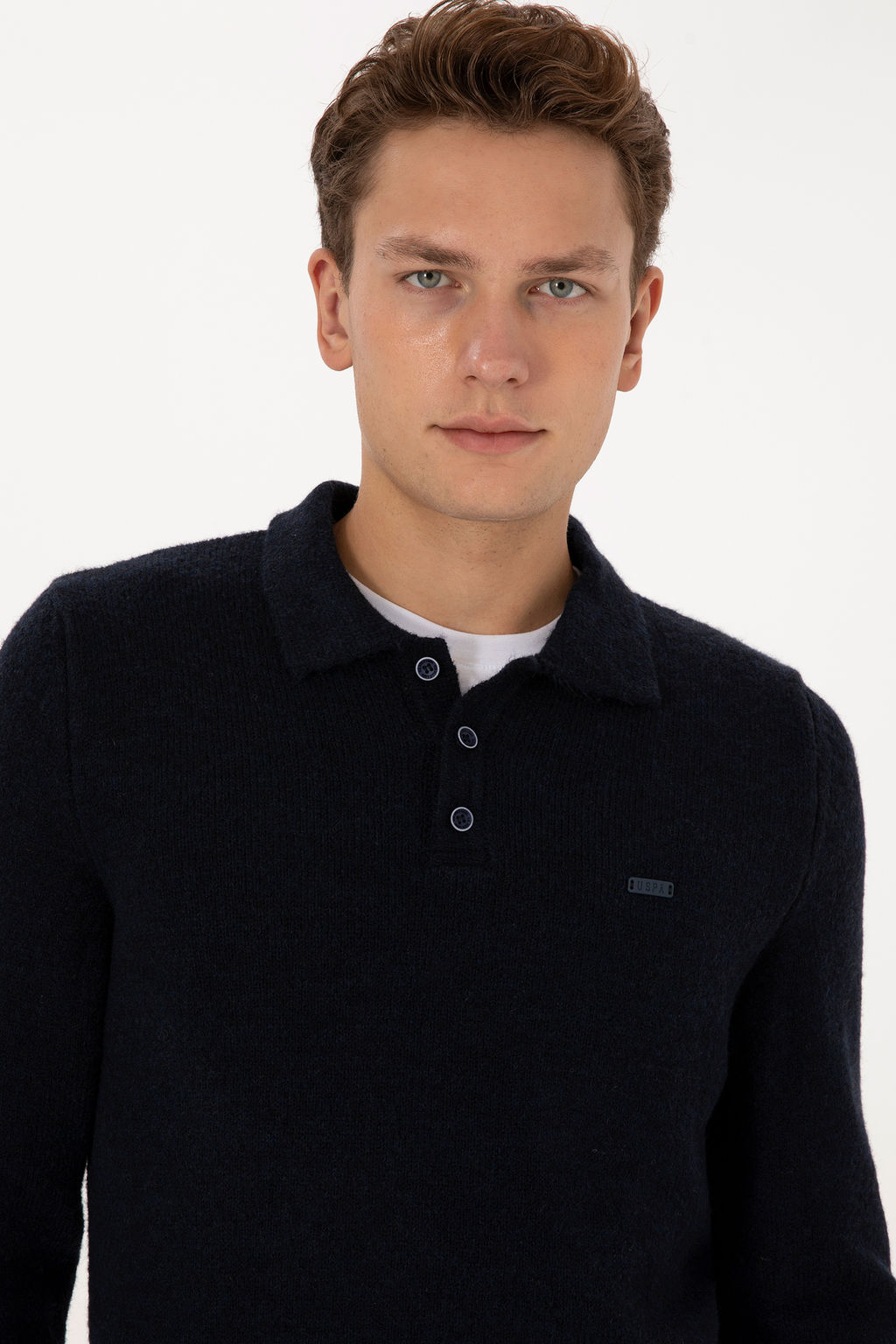 Erkek Regular Fit Polo Yaka Lacivert Kazak - U.s. polo assn фото 9