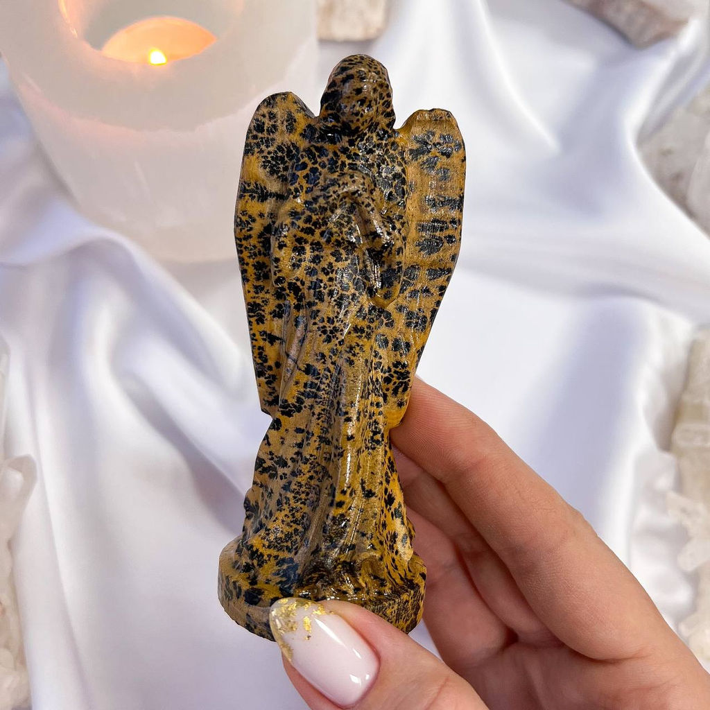 Статуэтка Дева Мария из дендритовой Яшмы - Радуга самоцветов фото 5