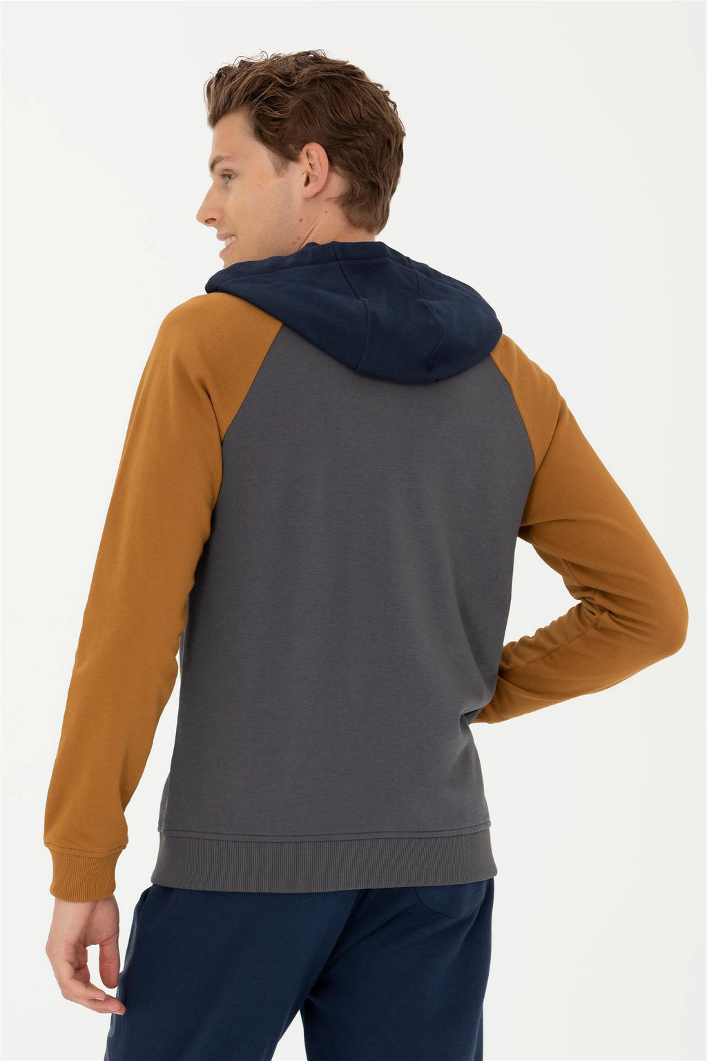 Мужской вязаный кардиган антрацитового цвета - U.s. polo assn фото 5