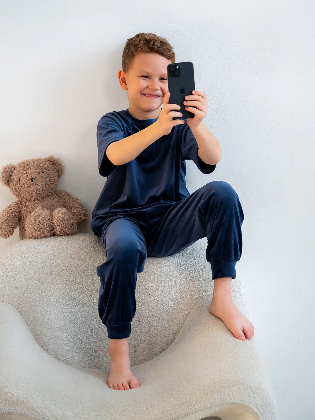 Костюм для мальчика Котик Темно-синий М-03КД MODAMICA