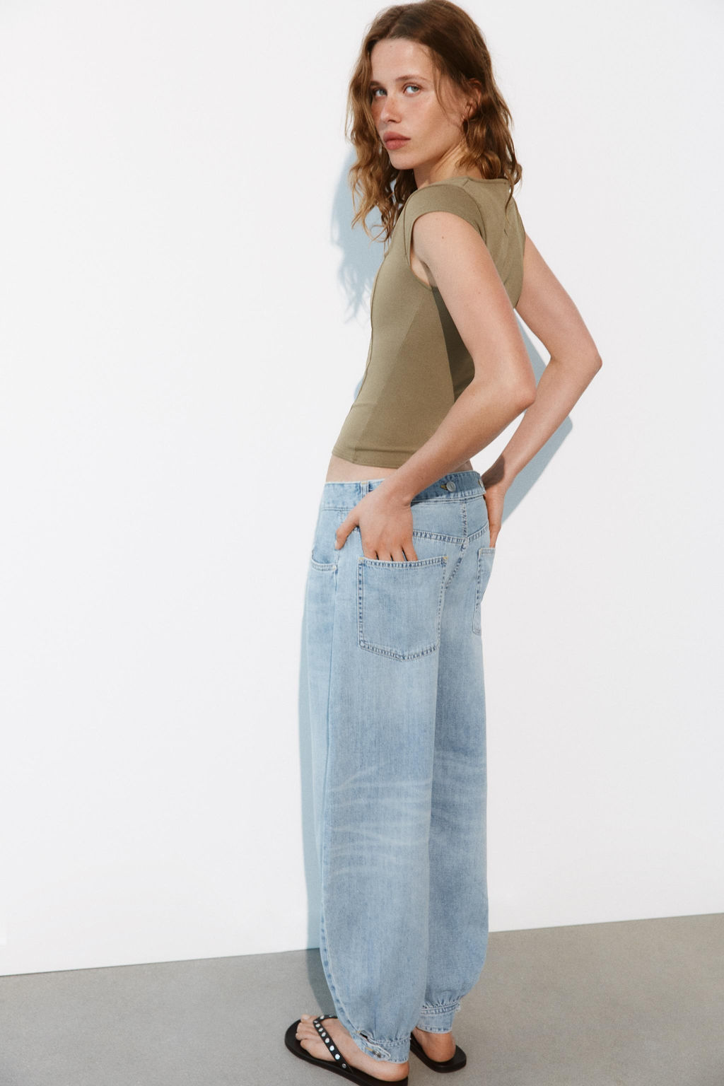 TOP CORSETERO STRETCH / Khaki oscuro - Zara фото 5