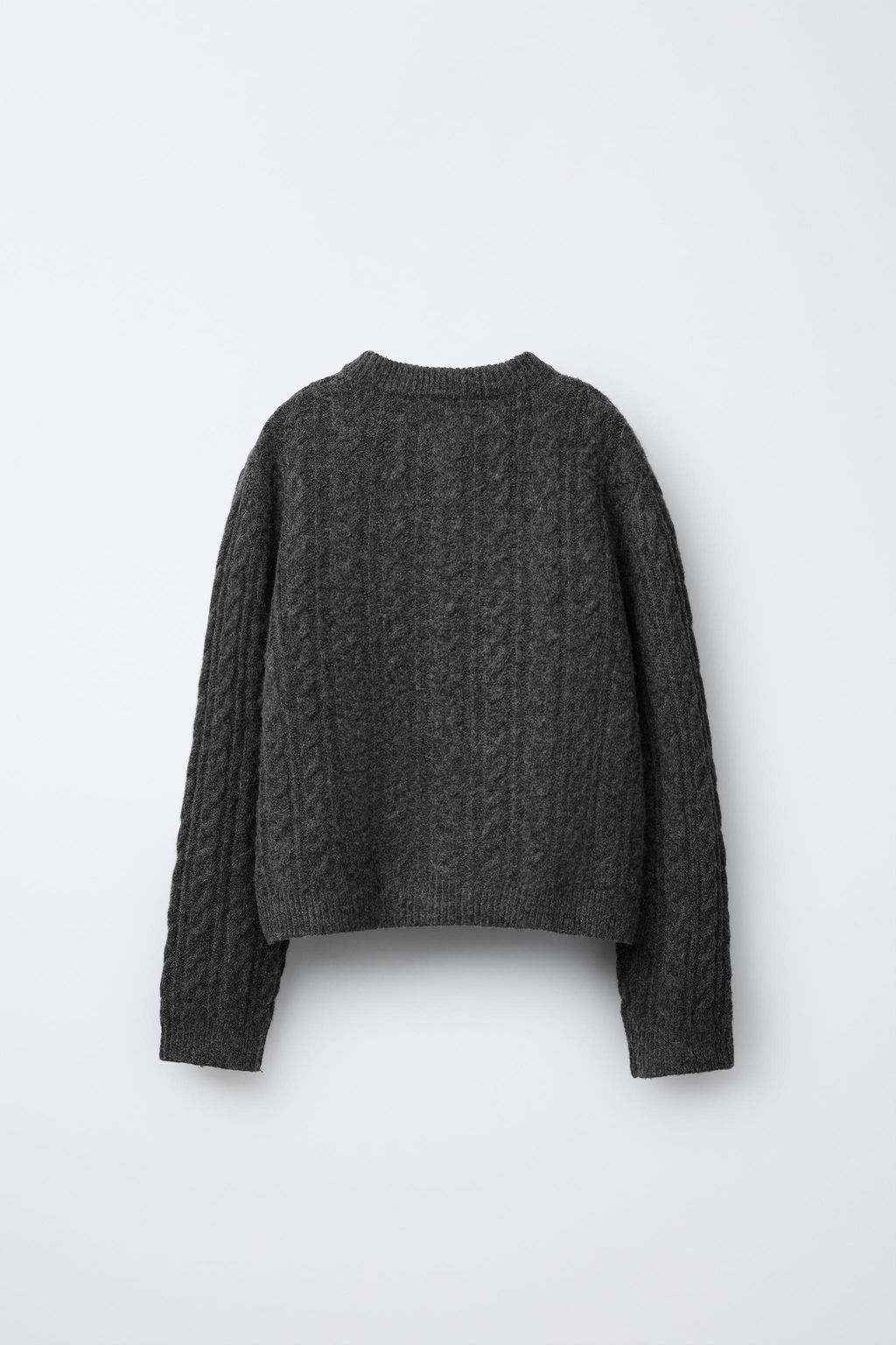 CABLE-KNIT CARDIGAN WITH FAUX PEARLS - Zara фото 2