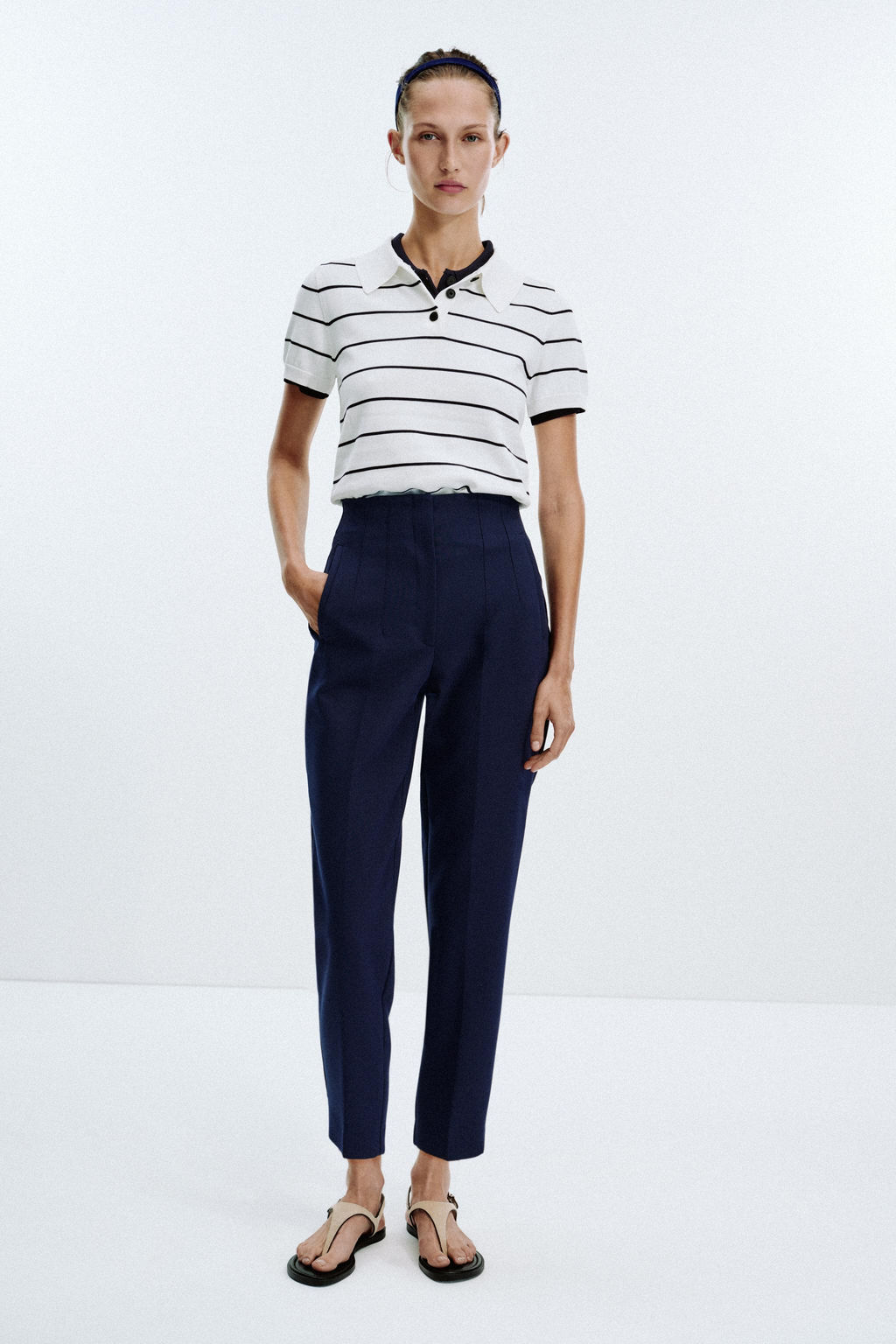 HIGH-WAIST TROUSERS