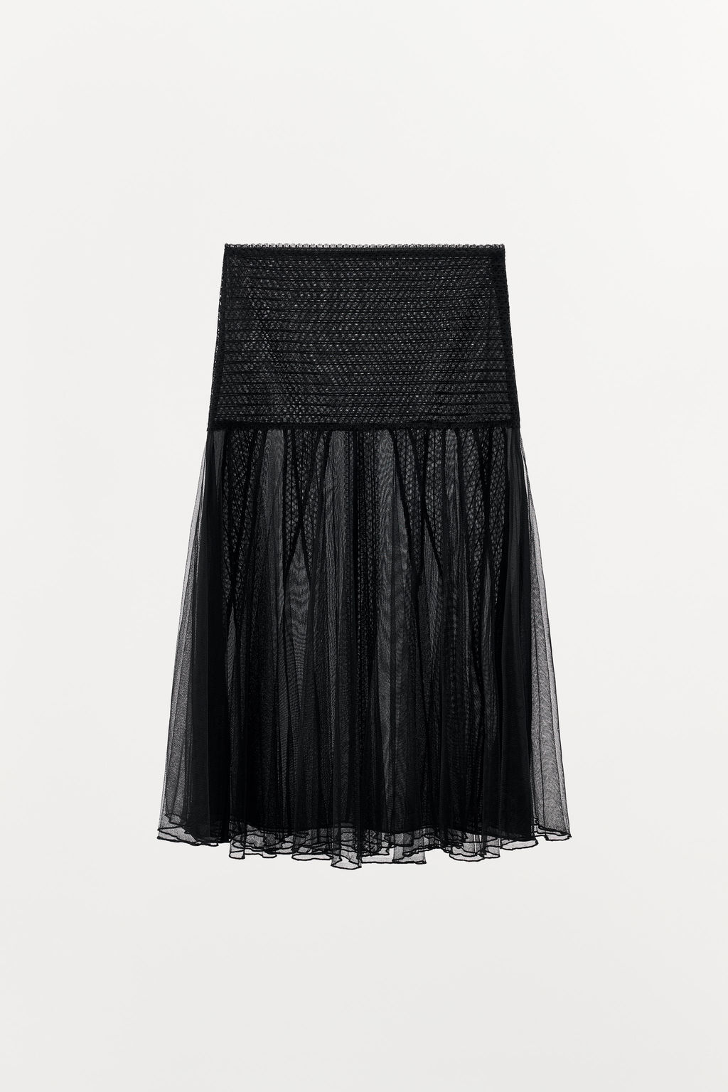 COMBINED LACE TULLE SKIRT - Zara фото 3