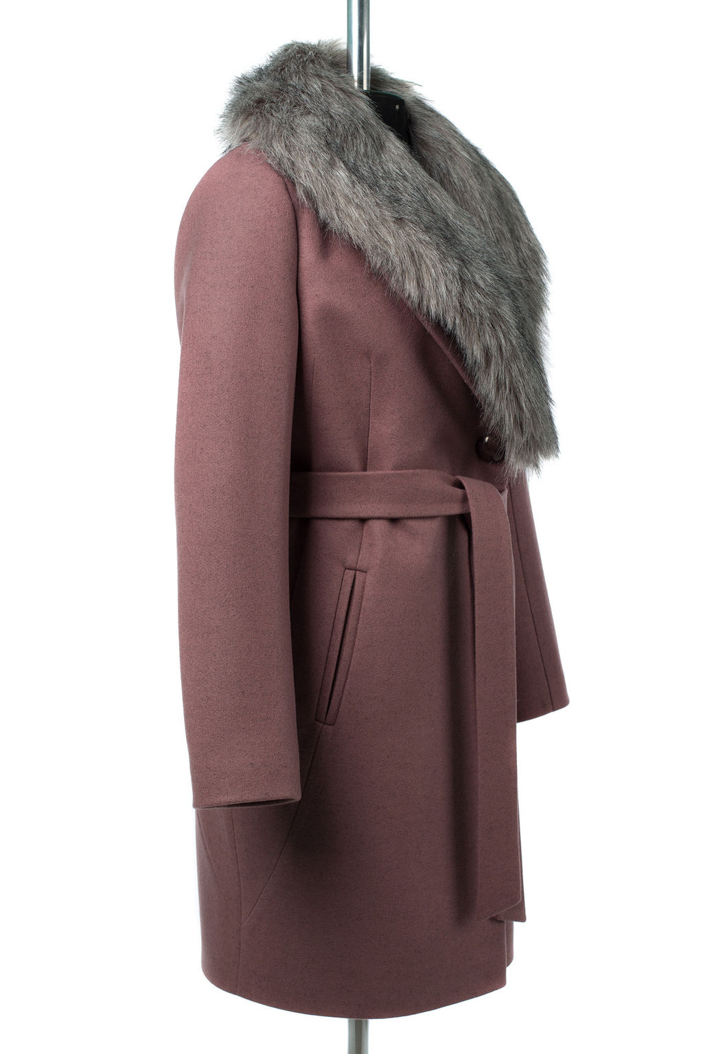 02-3070 Пальто женское утепленное (пояс) - El podio фото 11