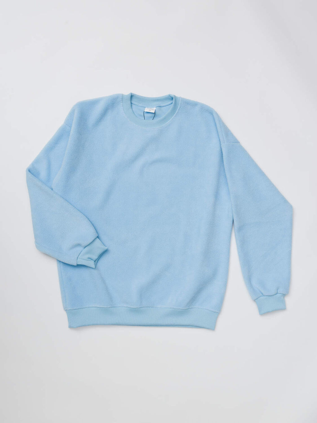 Женский костюм, интерсофт, свитшот и брюки прямые со стрелками, голубой - Knitka wear фото 6