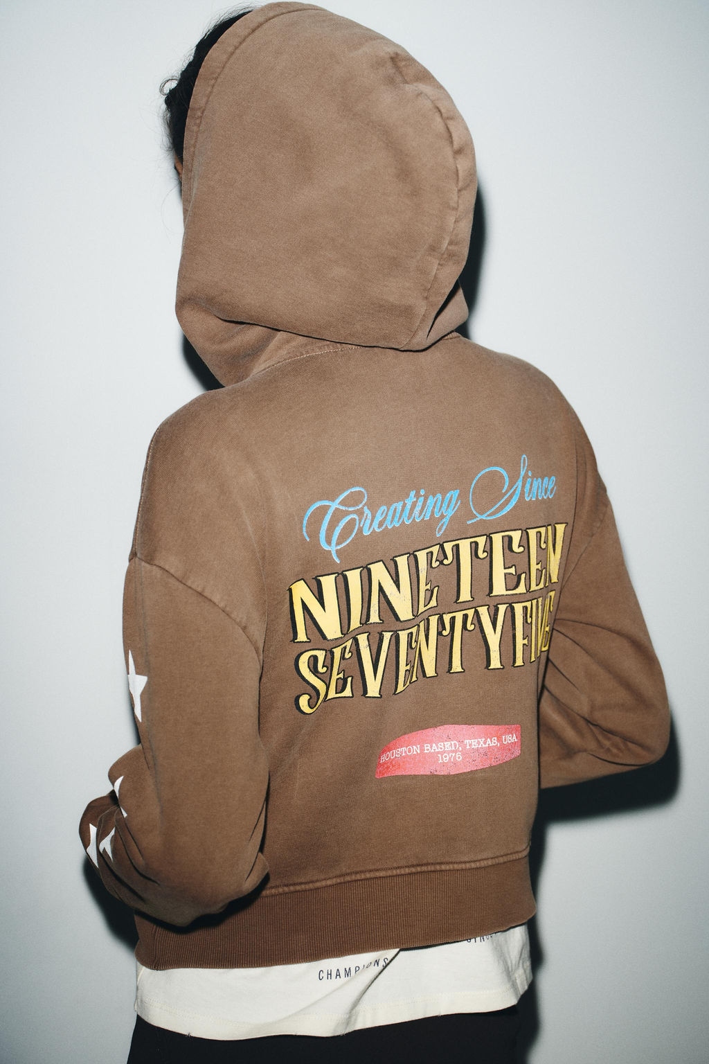 SLOGAN PRINT HOODIE - Zara фото 5