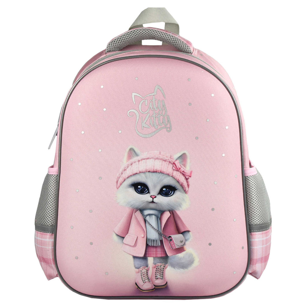 Ранец школьный Феникс+ арт.68232/ 6 КОШЕЧКА В ПАЛЬТО