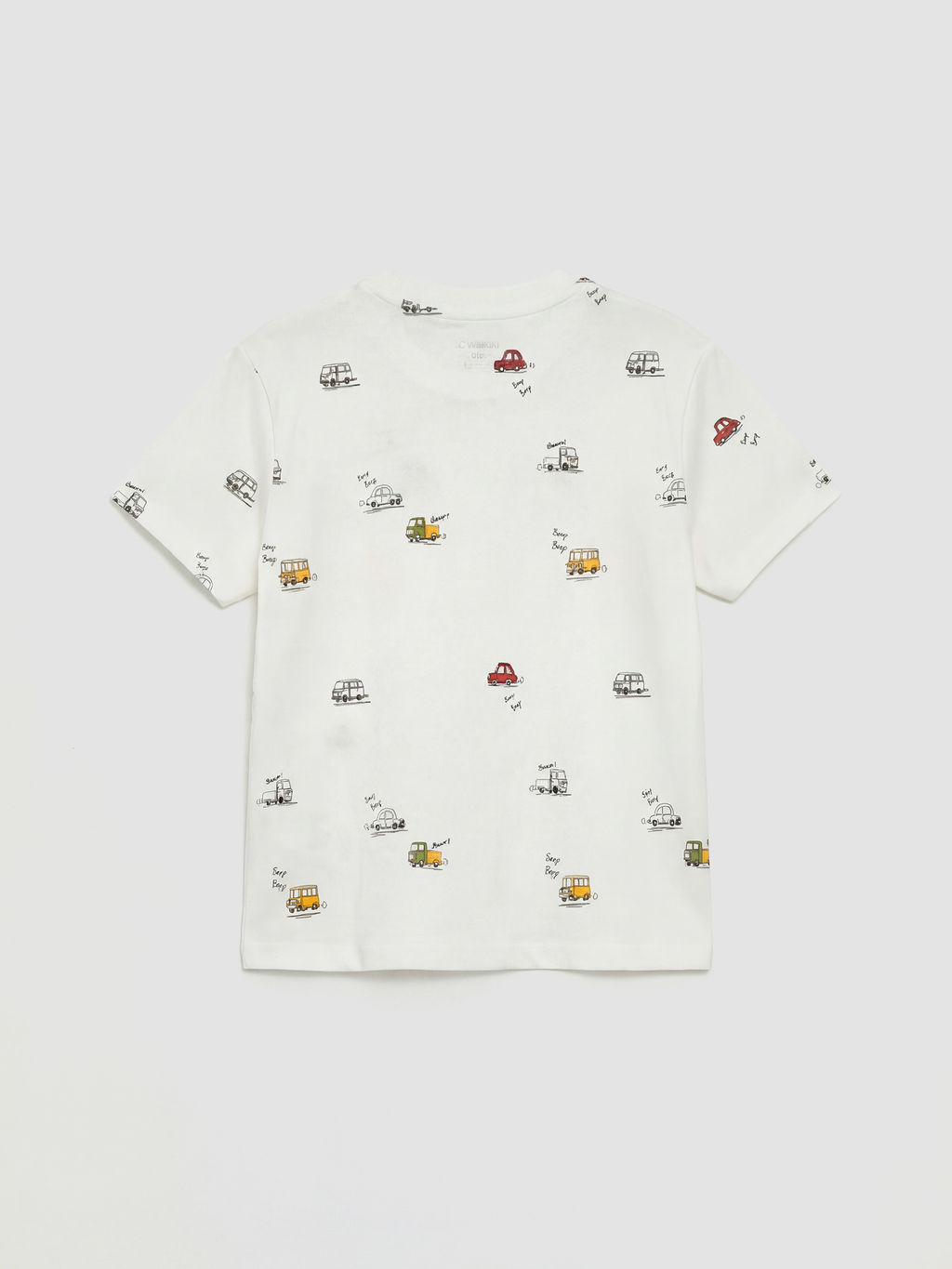 Bisiklet Yaka Bask?l? Erkek ?ocuk Ti??rt