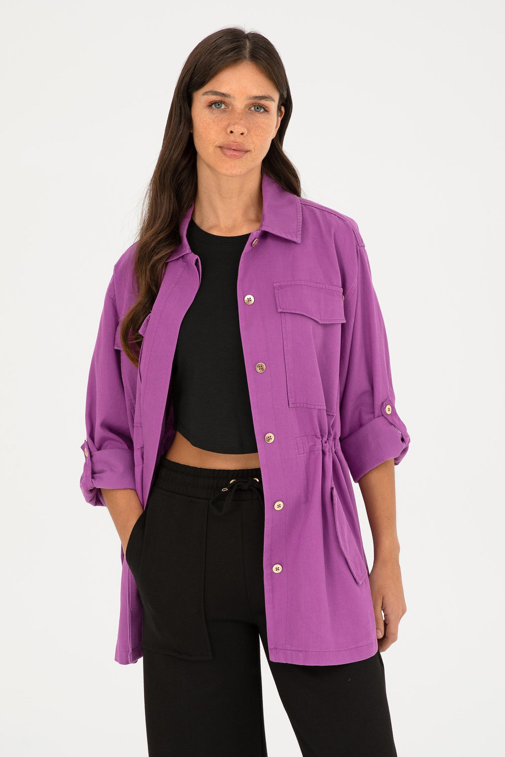 Женская фиолетовая куртка Неожиданная скидка в корзине - U.s. polo assn фото 8