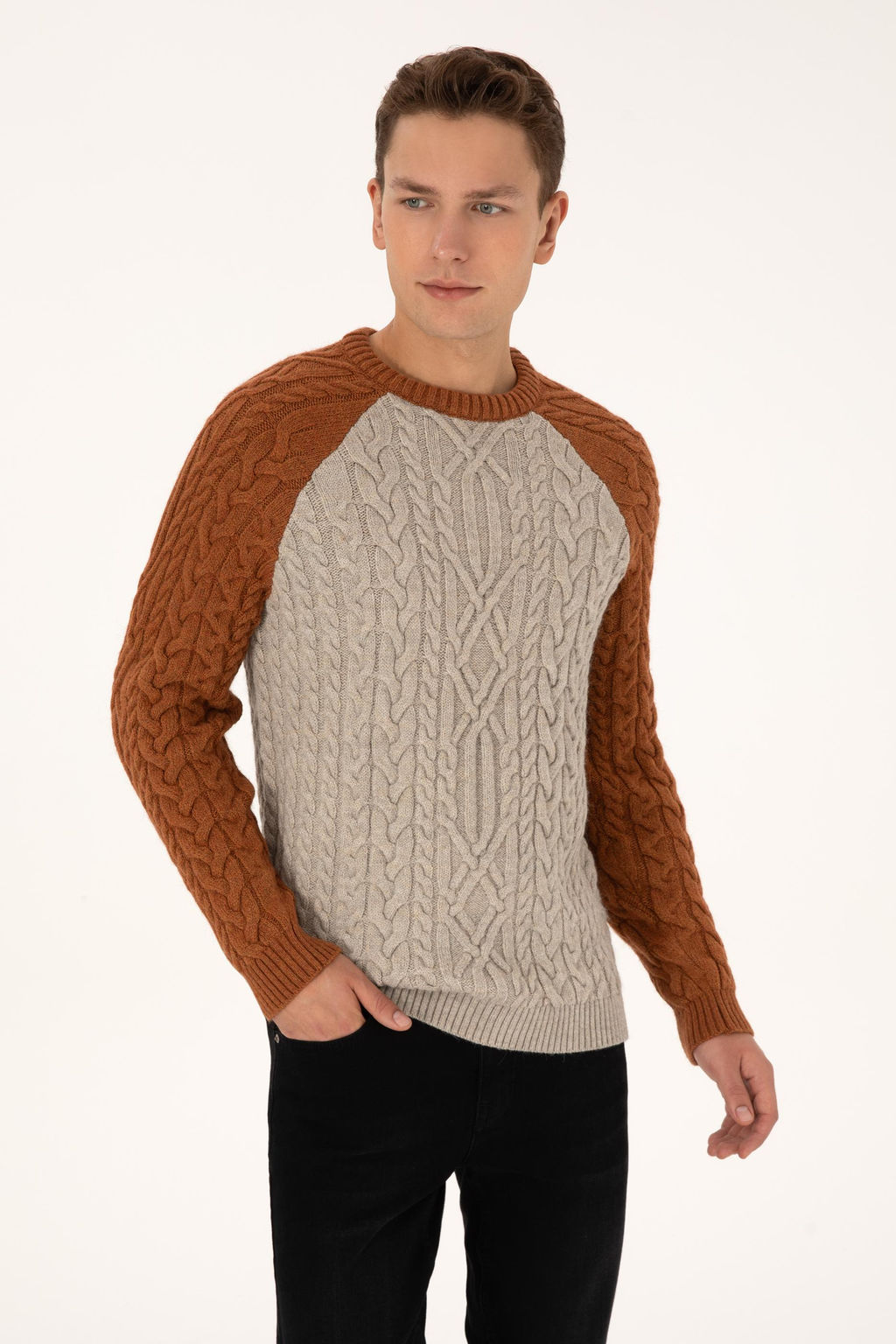 Erkek Regular Fit Bisiklet Yaka Ta_ Kazak - U.s. polo assn фото 3