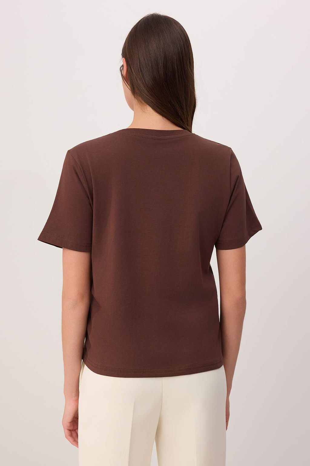 Beyaz Regular/Normal Kal?p Aksesuar Detayl? Tok %100 Pamuk Orme T-Shirt TWOSS26TS00007 - Trendyolmilla фото 16